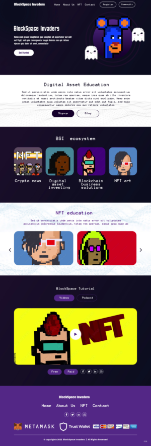 Web-Design von pb für BlockSpace Invaders  | Design: #28157049