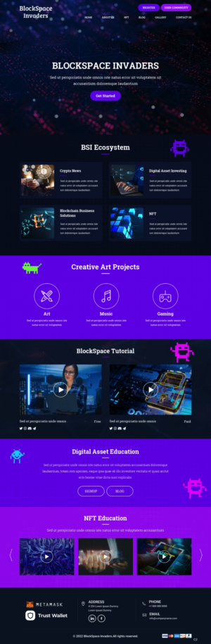 Web-Design von pb für BlockSpace Invaders  | Design: #28157051