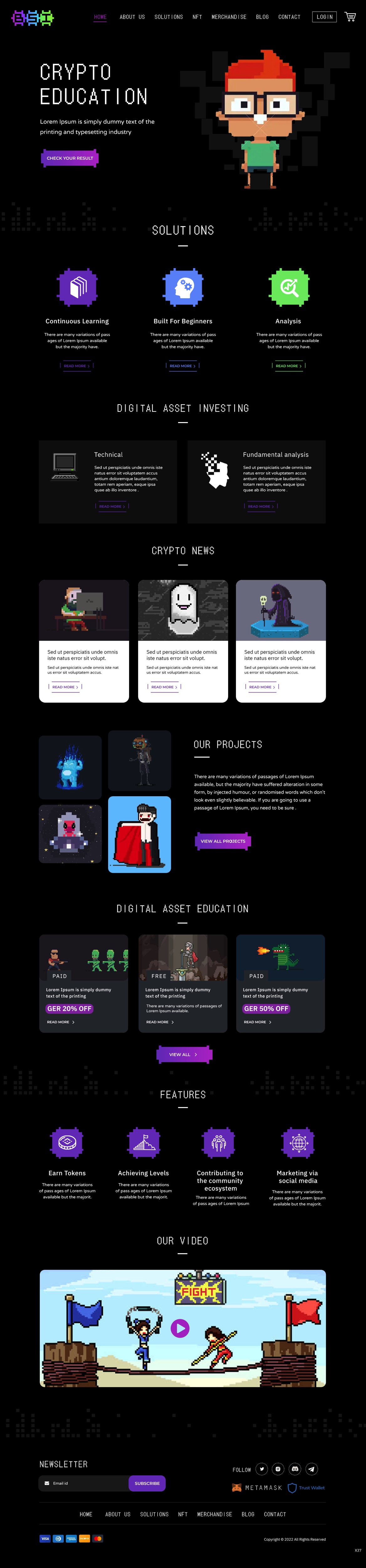 Web Design by pb for BlockSpace Invaders  | Design #28199901