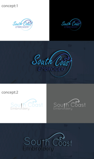 Logo Design by RRR Design for South Coast Embroidery LTD | Design: #28146162