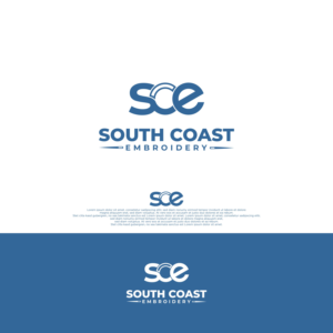 Logo Design by ark 2 for South Coast Embroidery LTD | Design: #28146627