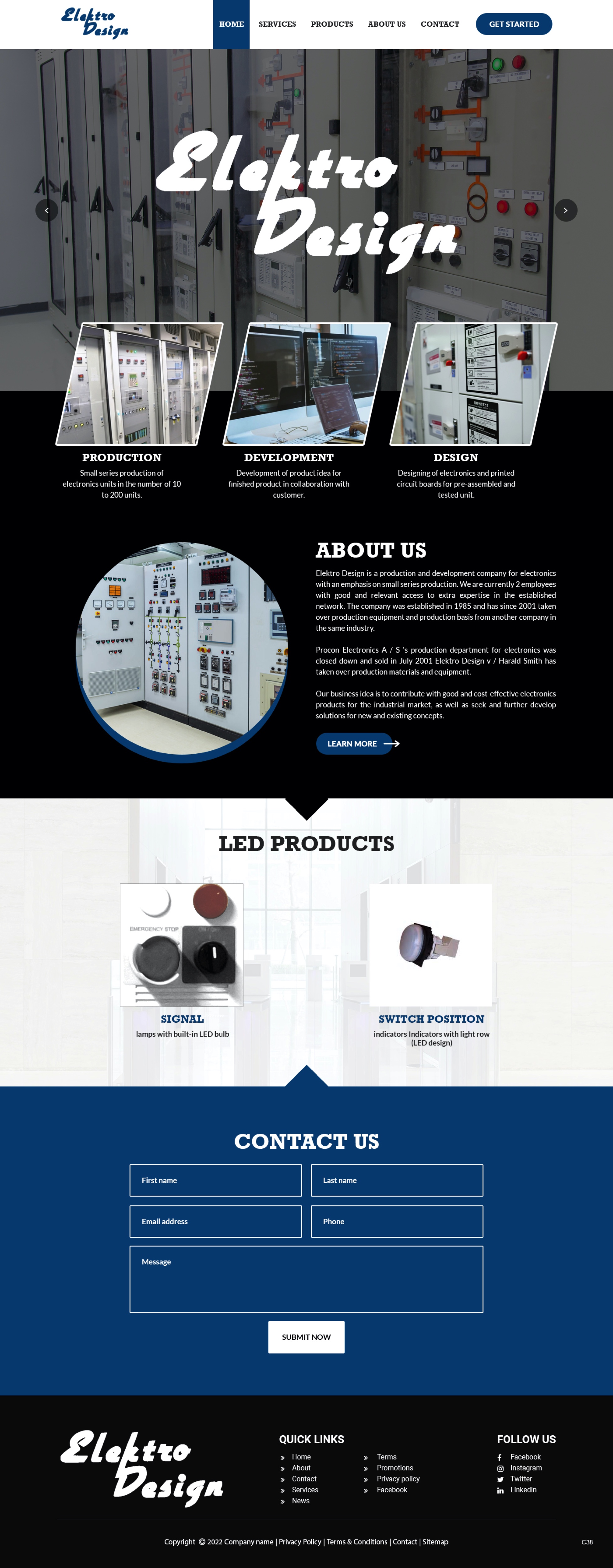 Web Design by pb for Eldesign AS | Design #28147716