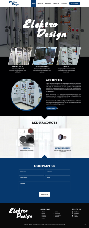 Web Design by pb for Eldesign AS | Design #28147716