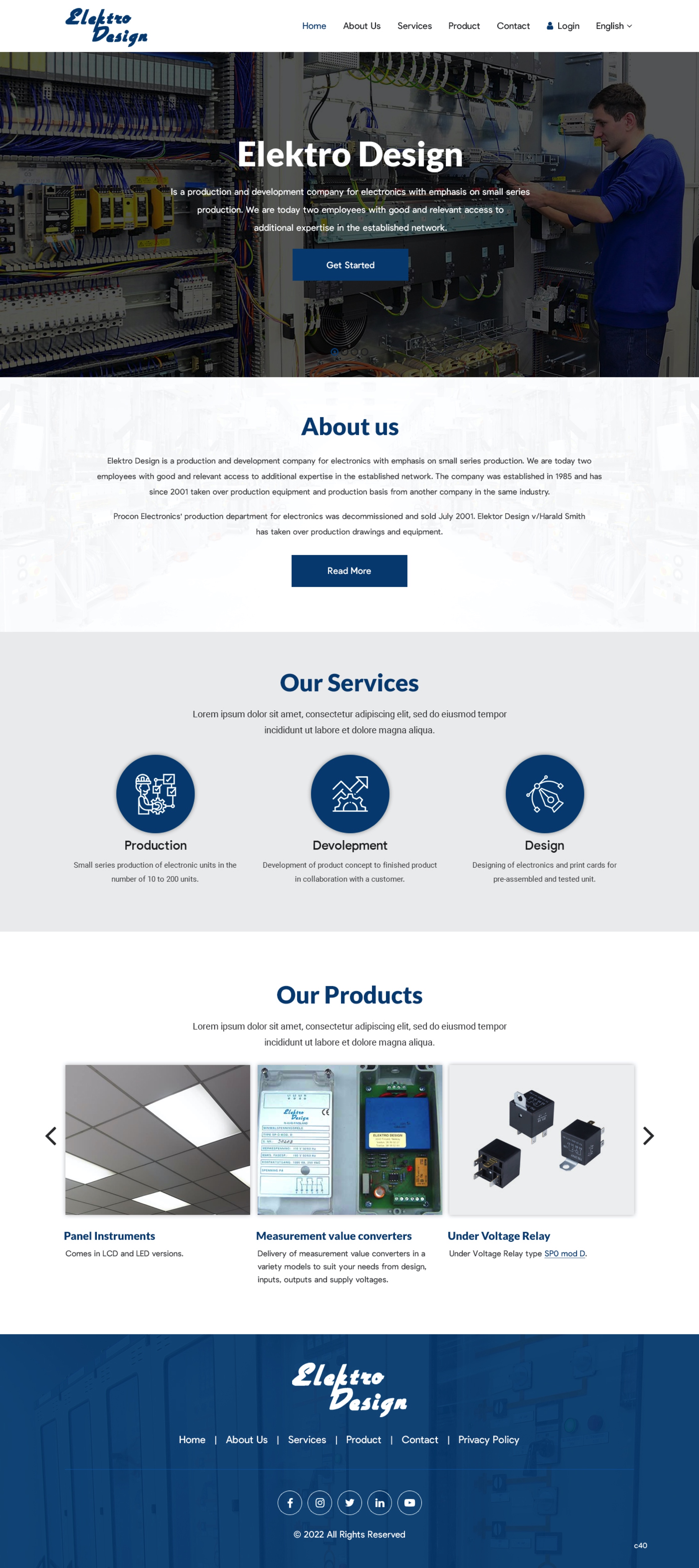 Web Design par pb pour Eldesign AS | Design #28147718