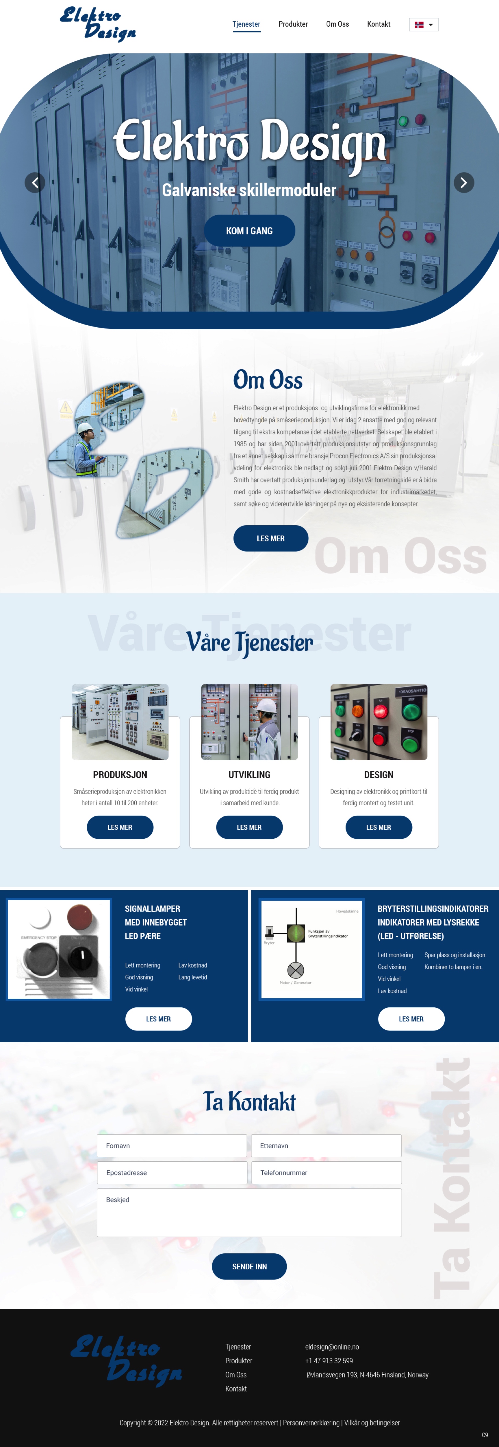Web Design by pb for Eldesign AS | Design #28147719