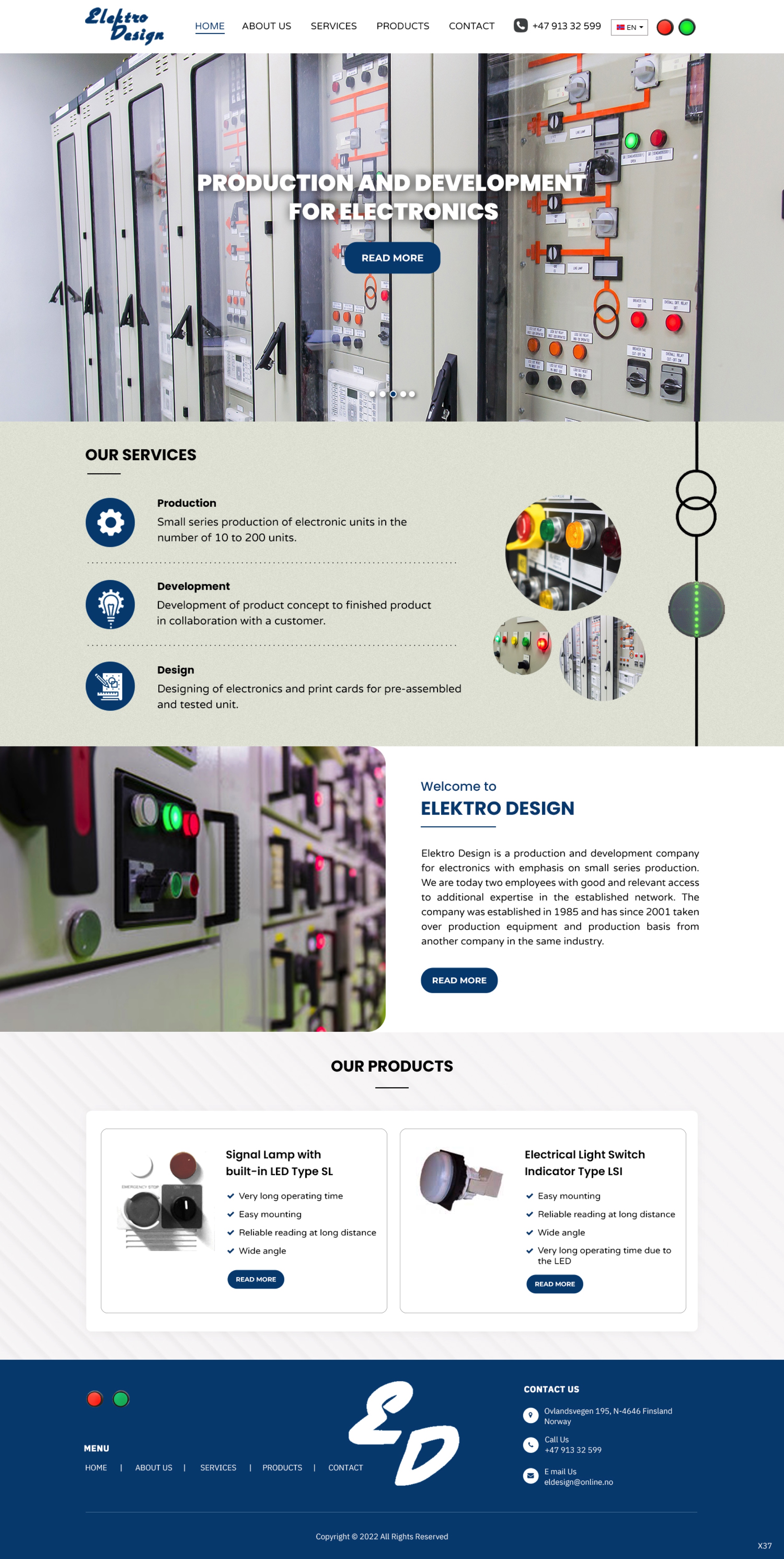Web Design by pb for Eldesign AS | Design #28147724