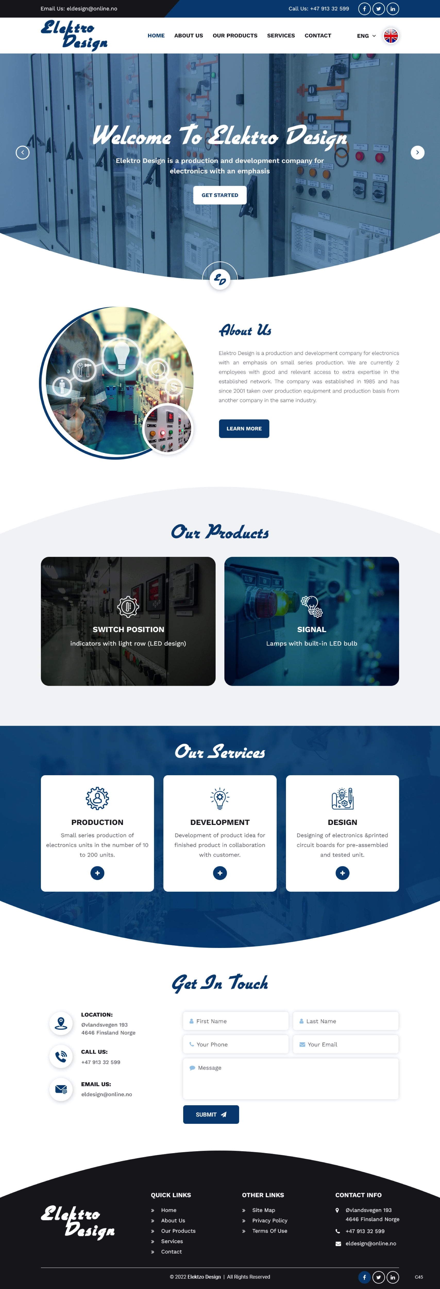 Web Design par pb pour Eldesign AS | Design #28147725