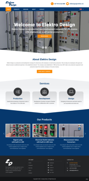 Diseño Web por pb para Eldesign AS | Diseño: #28147726