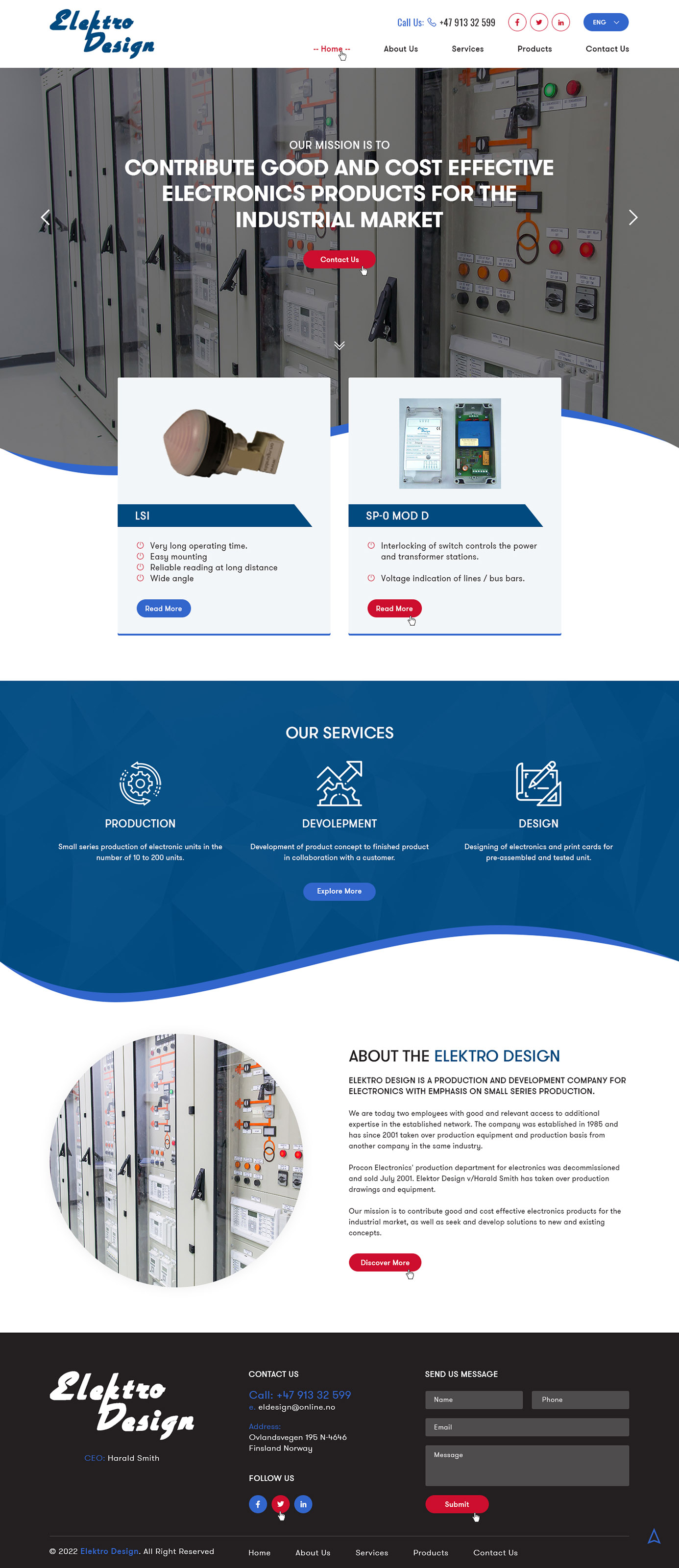 Diseño Web por Ved Web Services para Eldesign AS | Diseño #28156926