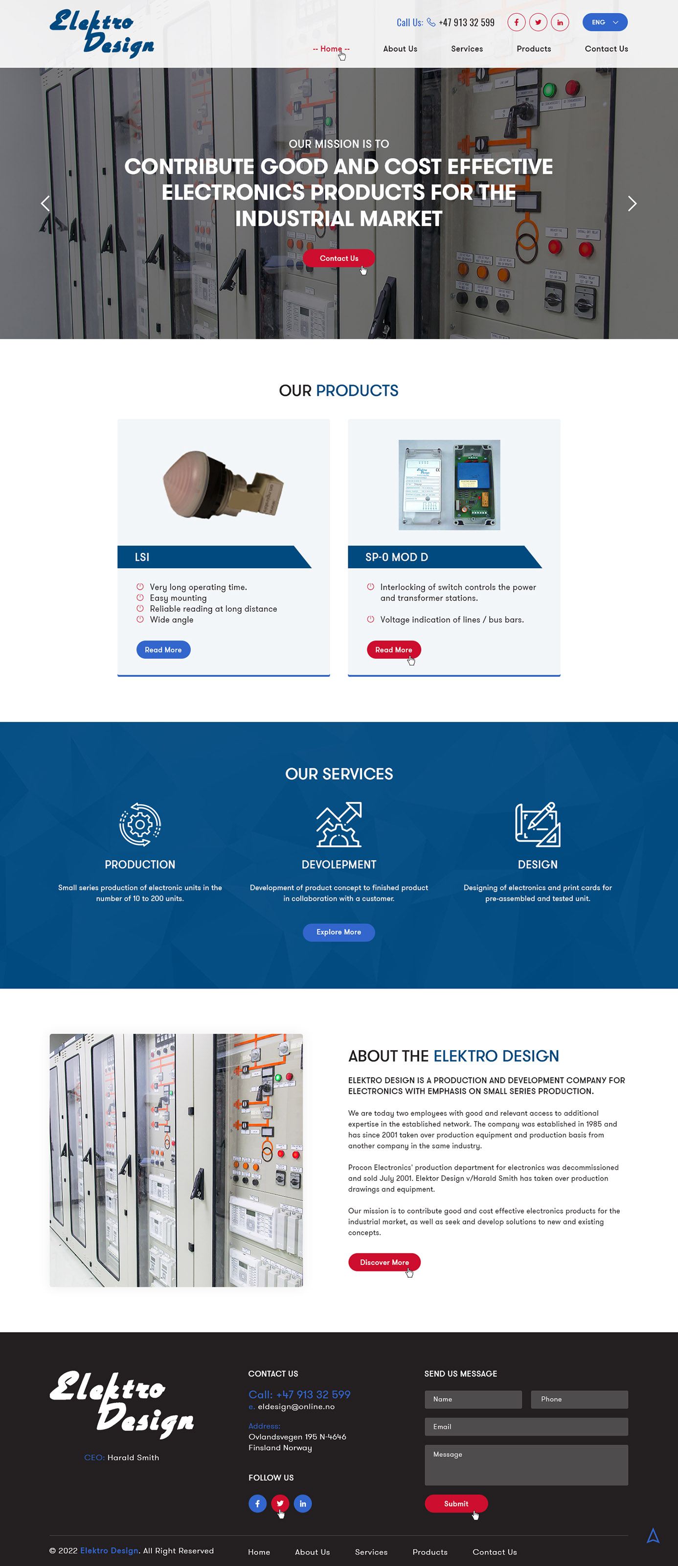 Web Design by Ved Web Services for Eldesign AS | Design #28156927