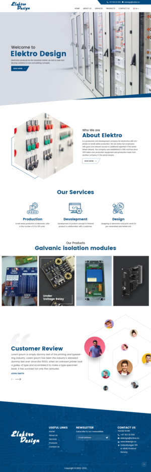 Web Design by nzdesigners for Eldesign AS | Design #28149723