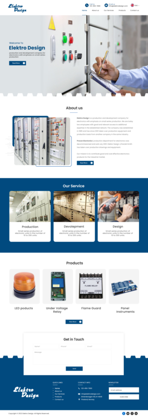 Web Design by bdesigner9 for Eldesign AS | Design #28156876