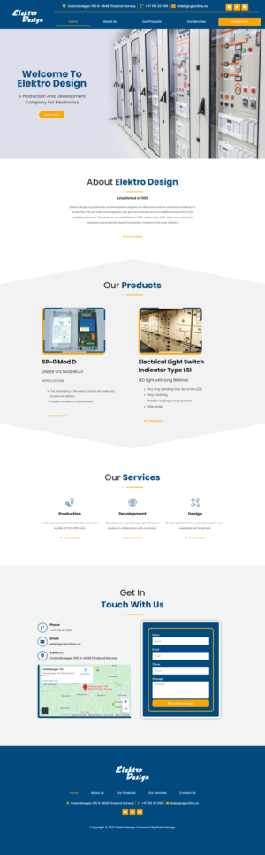Diseño Web por JohnDigiTech para Eldesign AS | Diseño: #28181513
