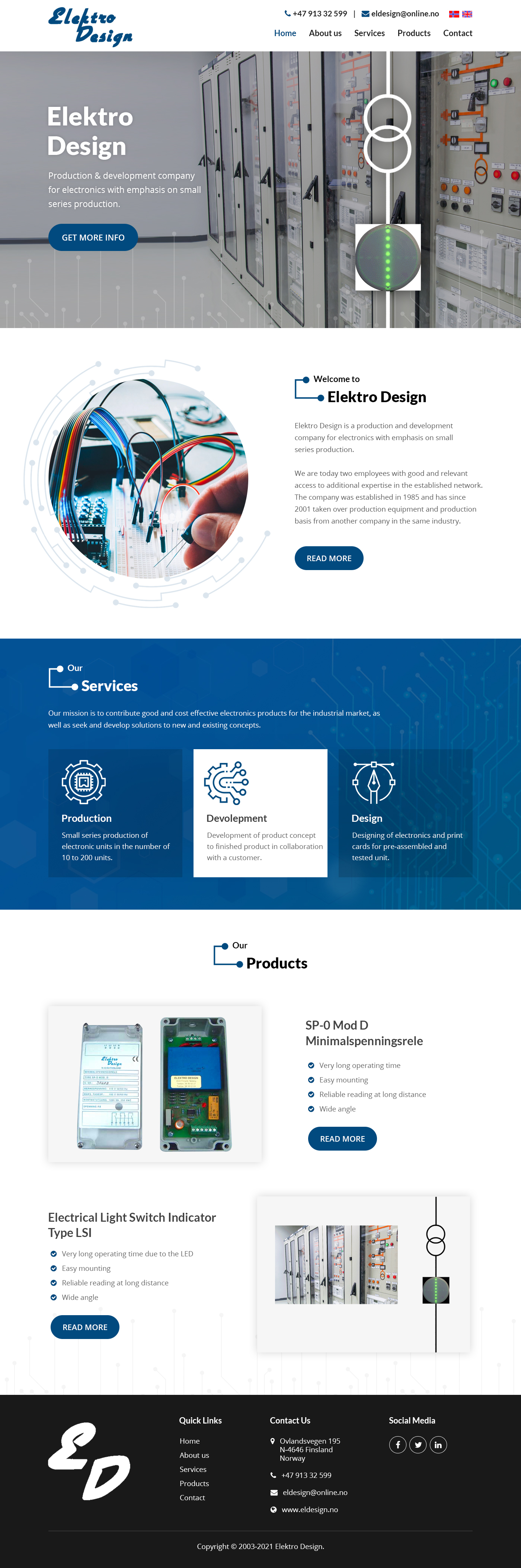 Web Design by Starlyn DS for Eldesign AS | Design #28159525