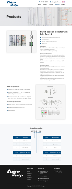 Web Design by Starlyn DS for Eldesign AS | Design: #28283656