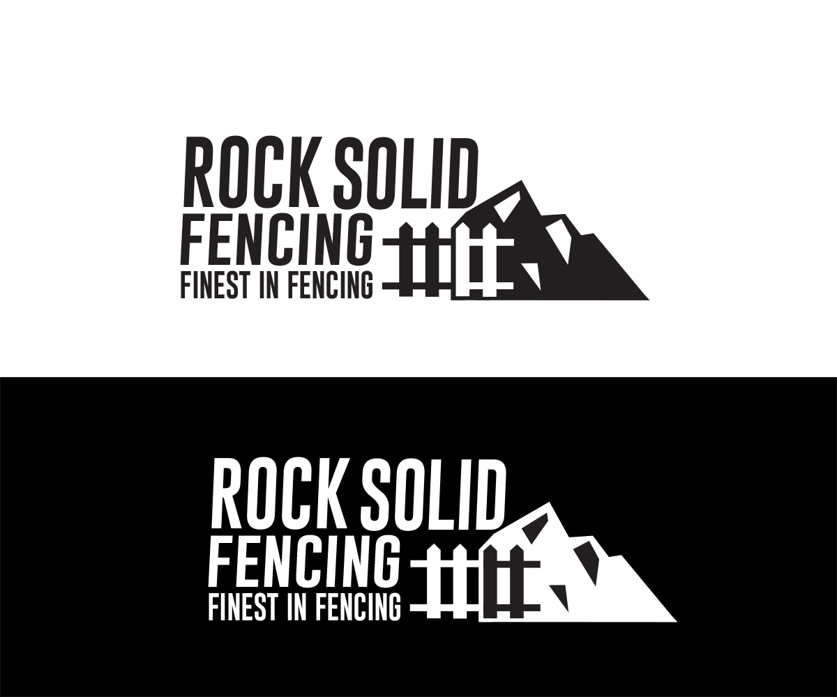 Diseño de Logo por Vishak vasu para Rock Solid Fencing  | Diseño #28183810