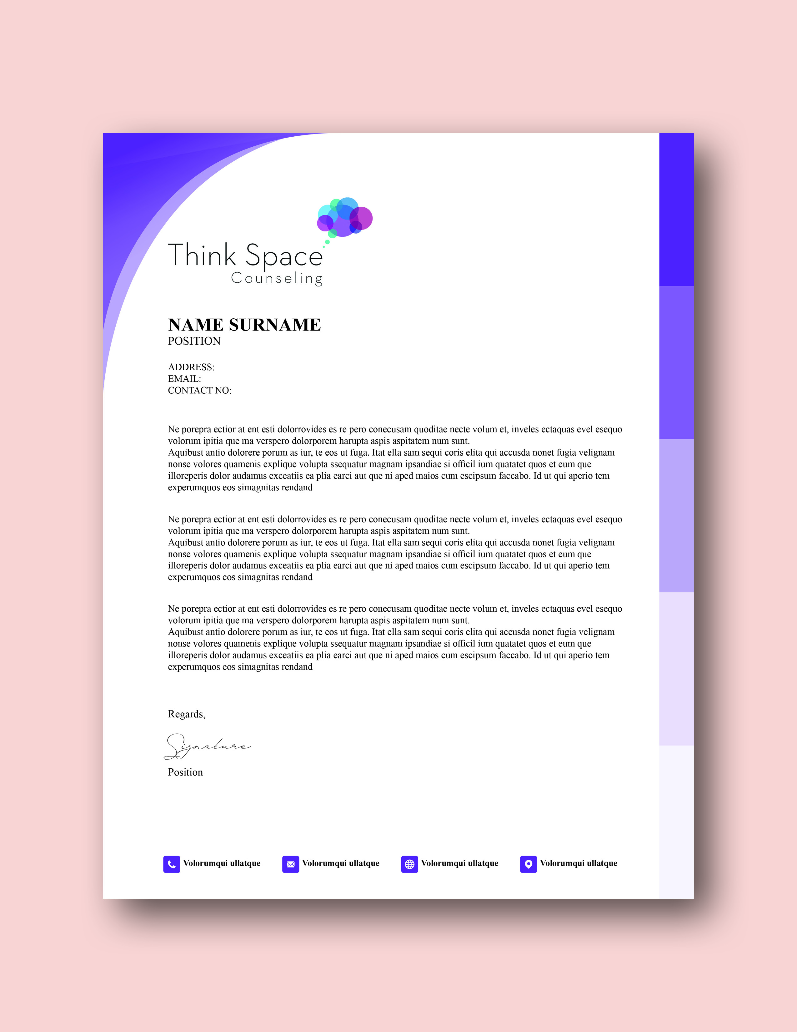 Letterhead Design by DadBod for this project | Design #28162023
