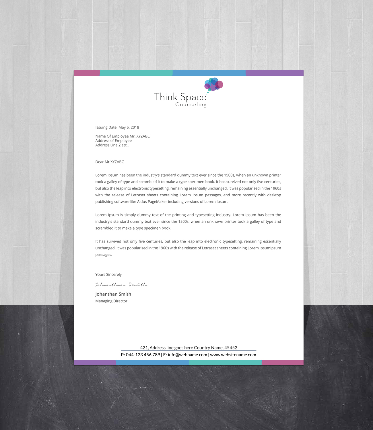 Letterhead Design by Creations Box 2015 for this project | Design #28182982