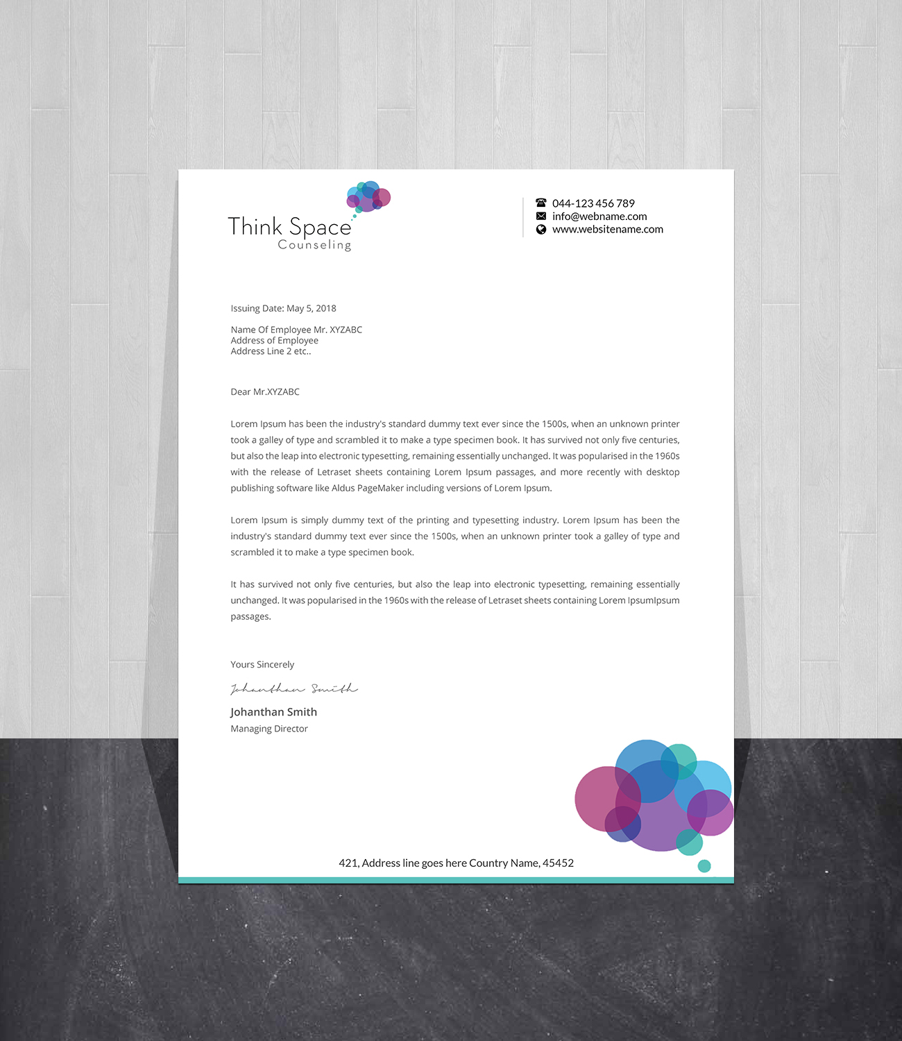 Letterhead Design by Creations Box 2015 for this project | Design #28184876