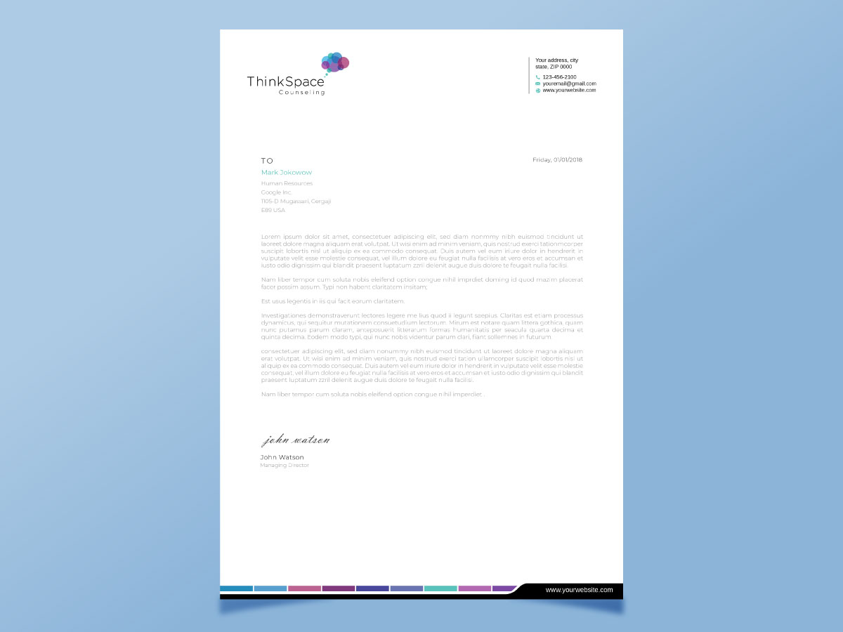 Letterhead Design by LAXMI DESIGNHUB for this project | Design #28167031