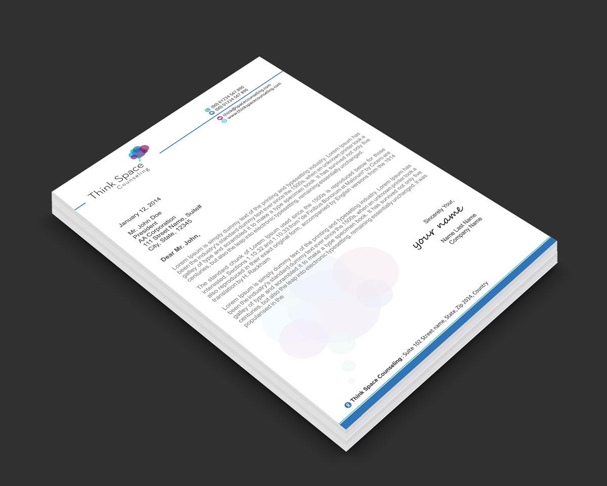 Briefkopf-Design von alpesh9520 für dieses Projekt | Design #28147345