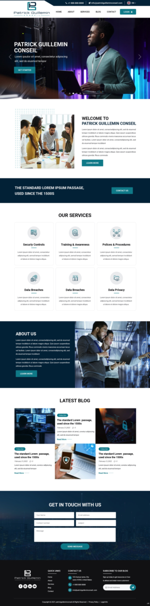 Diseño Wordpress por pb para Patrick Guillemin Conseil SARL | Diseño: #28157100