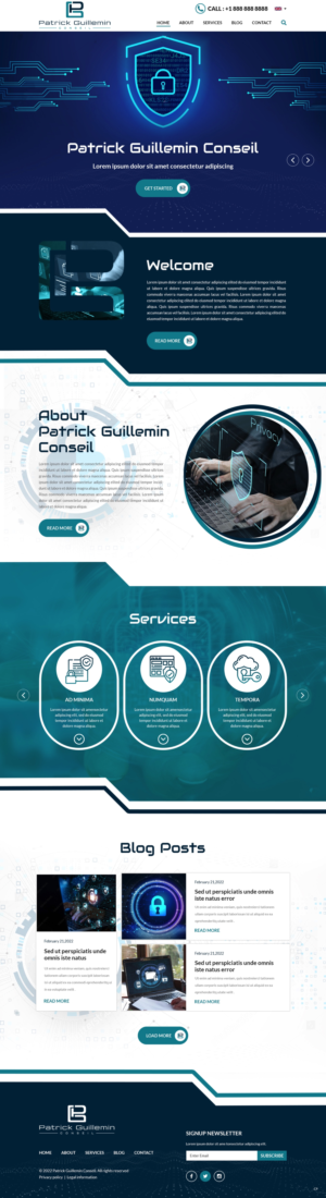 Wordpress Design by pb for Patrick Guillemin Conseil SARL | Design: #28157101