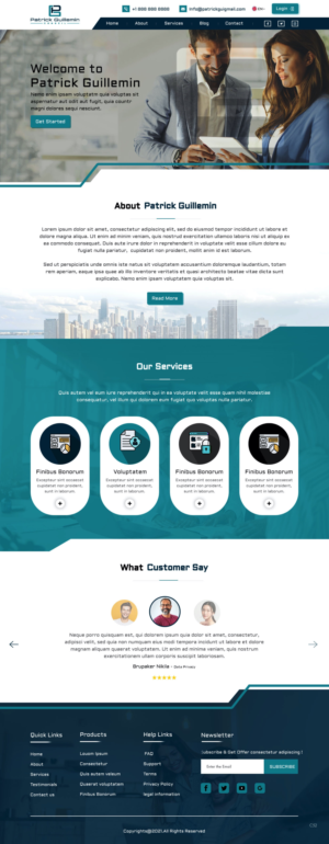 Diseño Wordpress por pb para Patrick Guillemin Conseil SARL | Diseño: #28157115