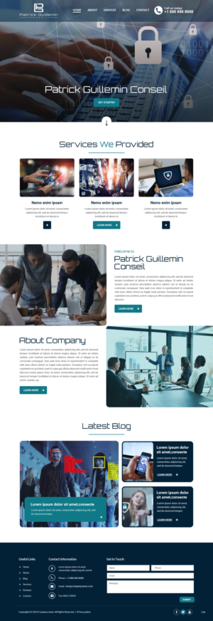 Wordpress Design by pb for Patrick Guillemin Conseil SARL | Design: #28163488