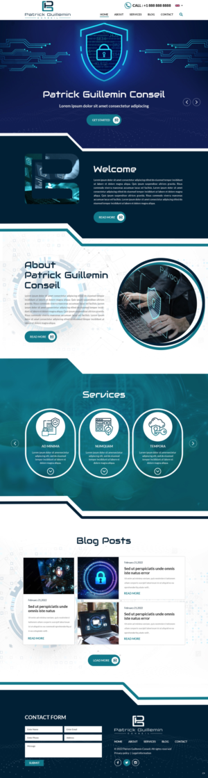 Wordpress Design by pb for Patrick Guillemin Conseil SARL | Design: #28175530