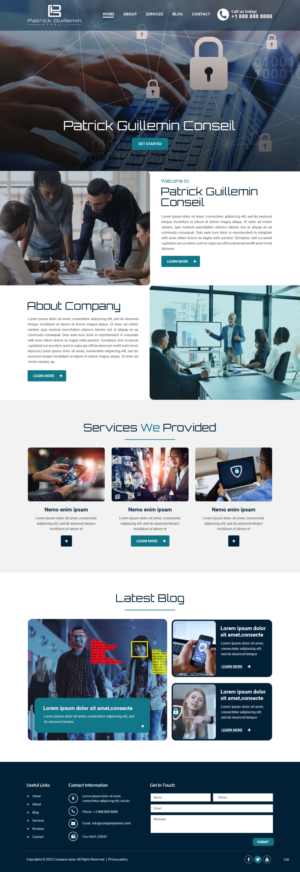 Wordpress Design by pb for Patrick Guillemin Conseil SARL | Design: #28175531