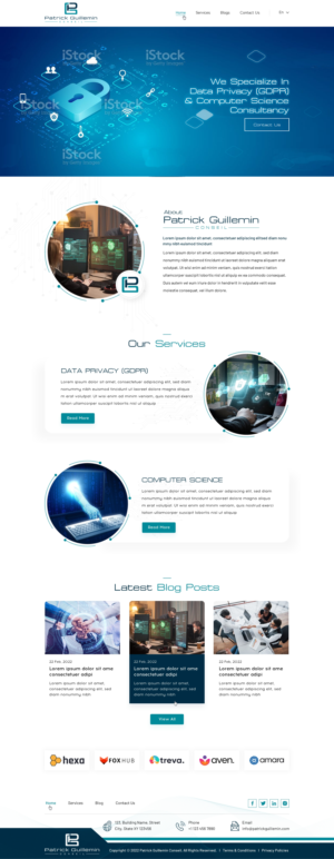 Diseño Wordpress por Sbss para Patrick Guillemin Conseil SARL | Diseño: #28162953