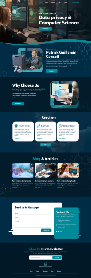 Diseño Wordpress por sai.designer87 para Patrick Guillemin Conseil SARL | Diseño: #28169512