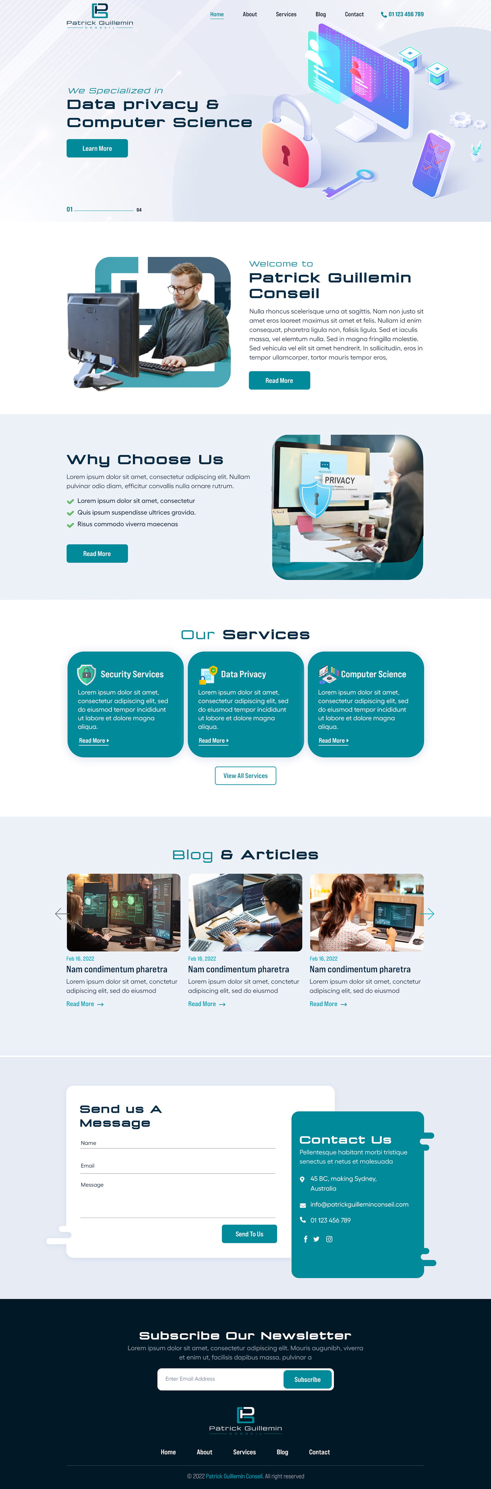 Diseño Wordpress por sai.designer87 para Patrick Guillemin Conseil SARL | Diseño #28169514