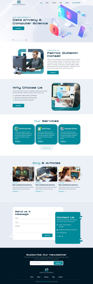 Diseño Wordpress por sai.designer87 para Patrick Guillemin Conseil SARL | Diseño: #28169514
