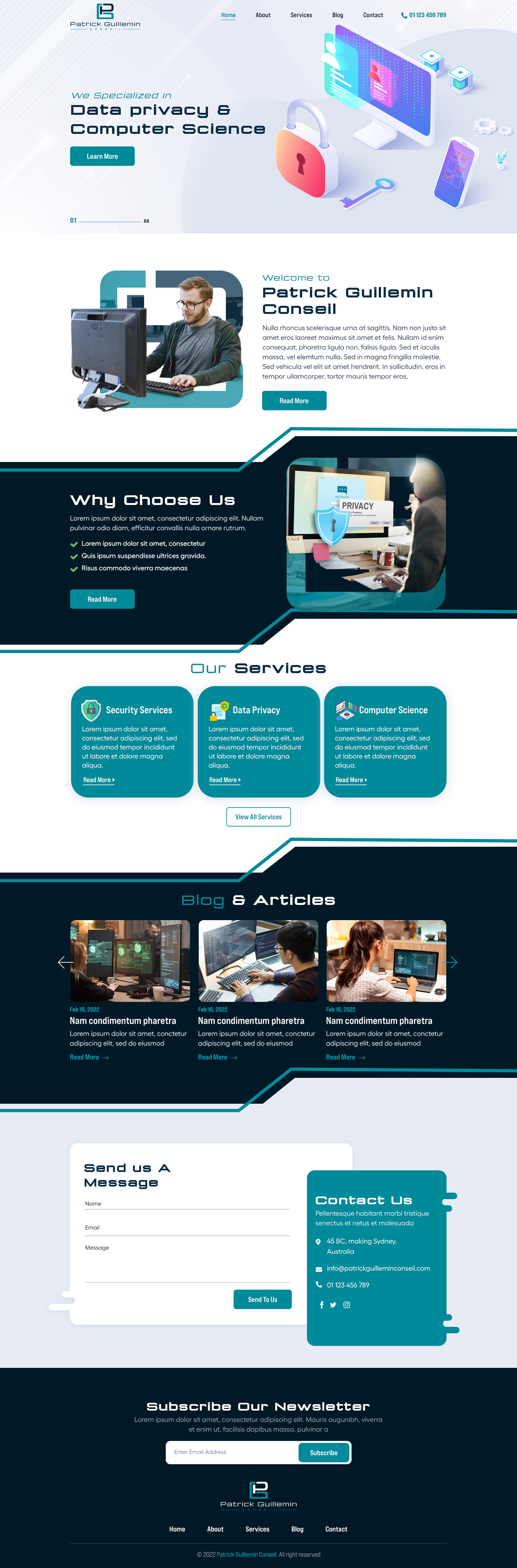 Wordpress Design by sai.designer87 for Patrick Guillemin Conseil SARL | Design #28169516