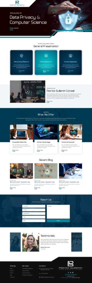 Wordpress Design by sai.designer87 for Patrick Guillemin Conseil SARL | Design: #28183525