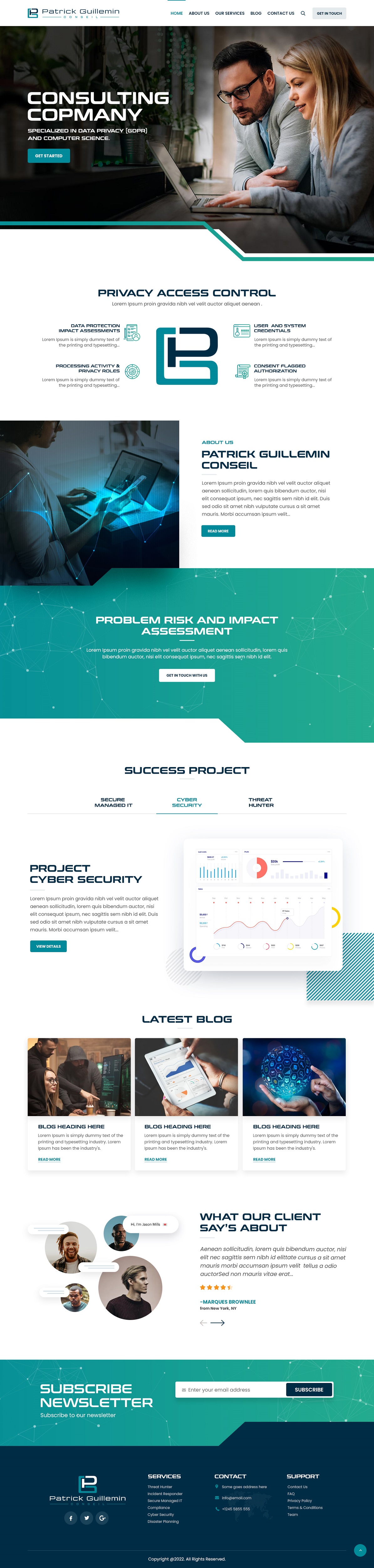 Wordpress Design by nzdesigners for Patrick Guillemin Conseil SARL | Design #28166711