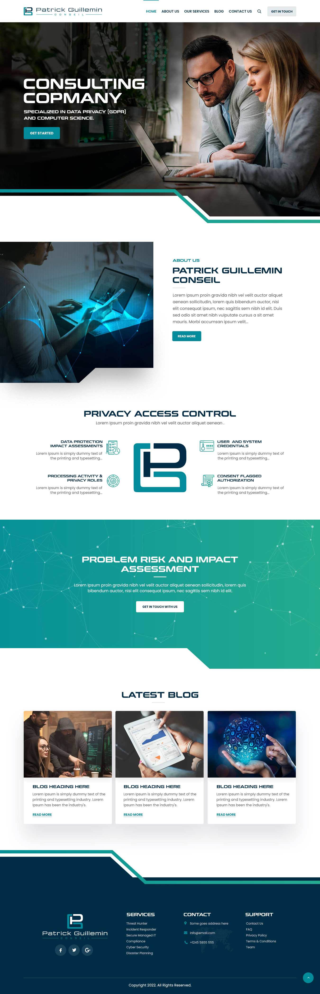 Diseño Wordpress por nzdesigners para Patrick Guillemin Conseil SARL | Diseño #28179618