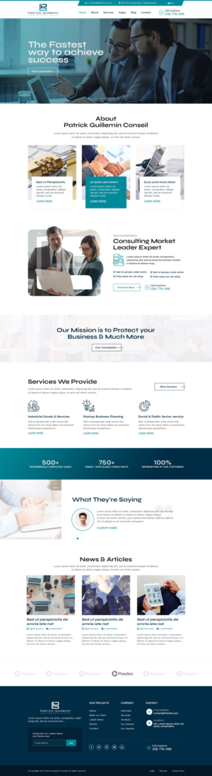 I need a wordpress website for myconsulting company specialized in data privacy | Design Wordpress par logoQ