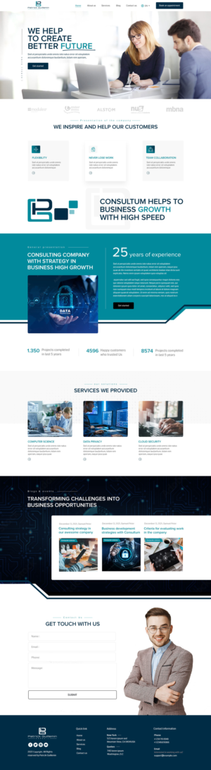 Diseño Wordpress por logoQ para Patrick Guillemin Conseil SARL | Diseño: #28168048