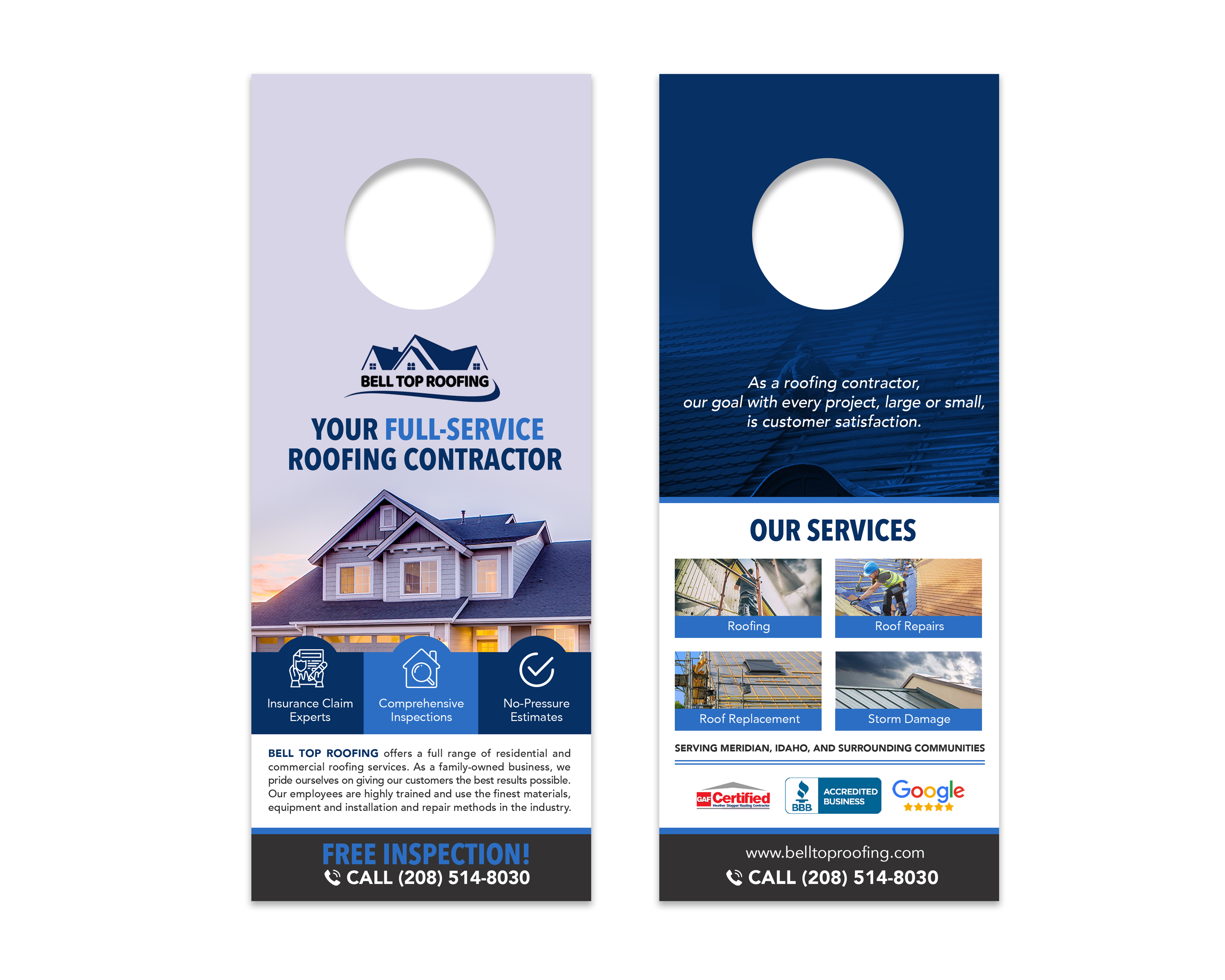Design de Carte par Luniere Designs pour Bell Top Roofing | Design #28154356