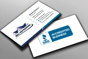 Business Card Design by sadikul islam for Bell Top Roofing | Design: #28148245