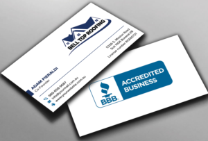 Business Card Design by sadikul islam for Bell Top Roofing | Design: #28148247