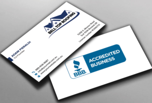 Business Card Design by sadikul islam for Bell Top Roofing | Design: #28148259