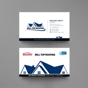 Business Card Design by chandrayaan.creative for Bell Top Roofing | Design: #28154697