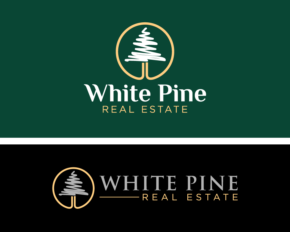 Upmarket, Bold Logo Design for White Pine Real Estate by OneDesign® Design 28152925