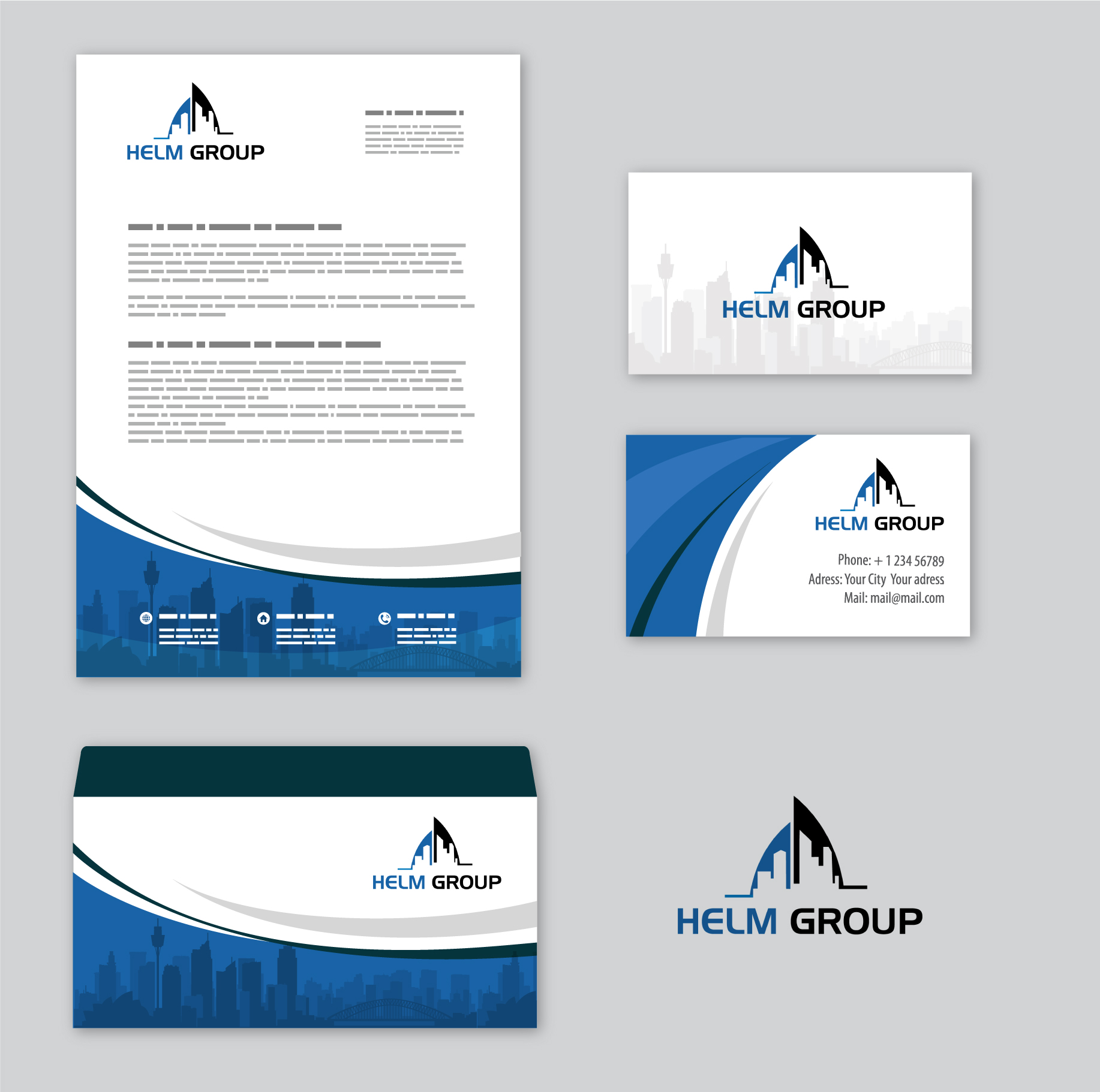 Stationery Design by designedbykyle for Helm Group Pty Ltd | Design #28154437