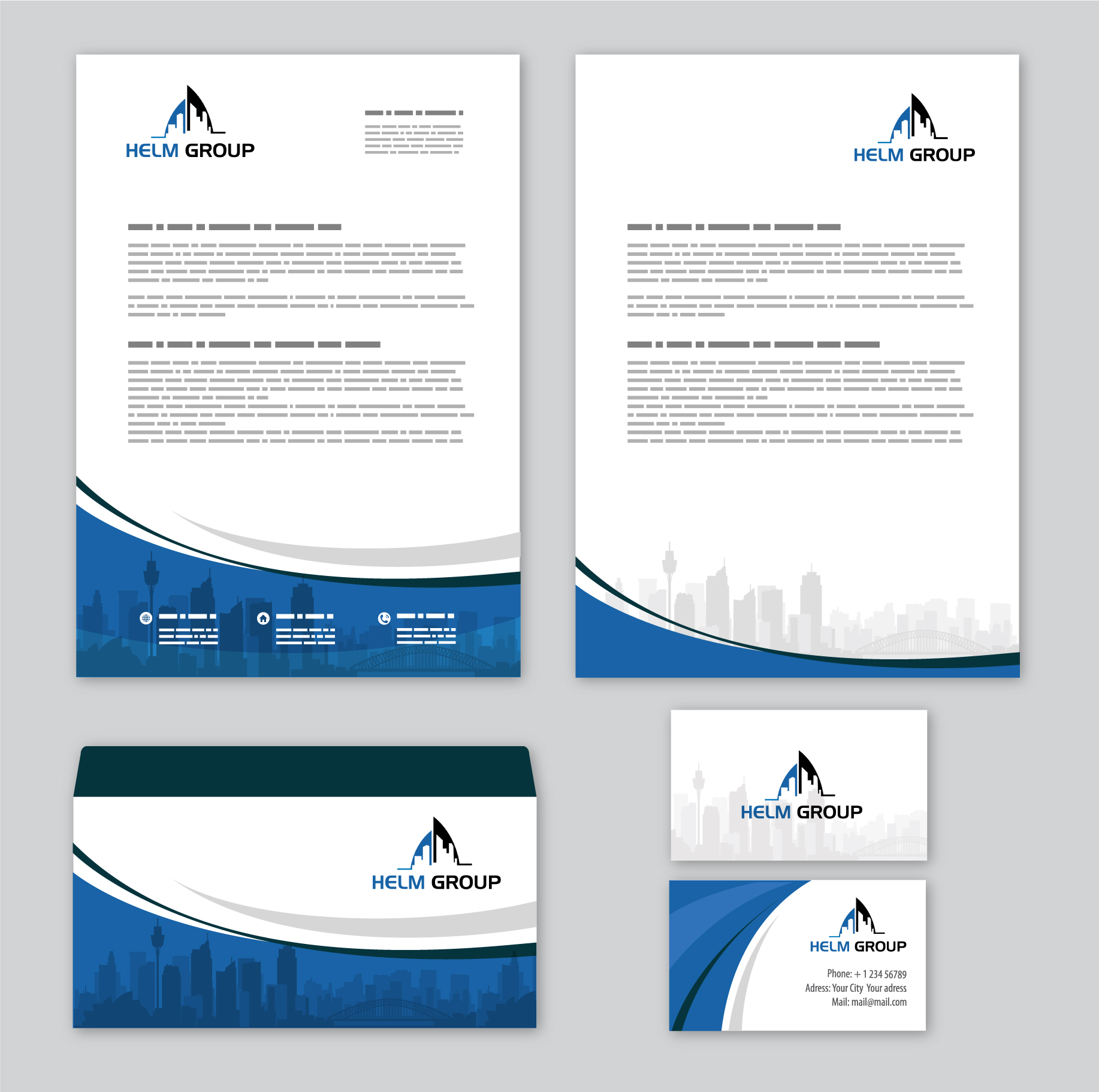 Stationery Design by designedbykyle for Helm Group Pty Ltd | Design #28159684
