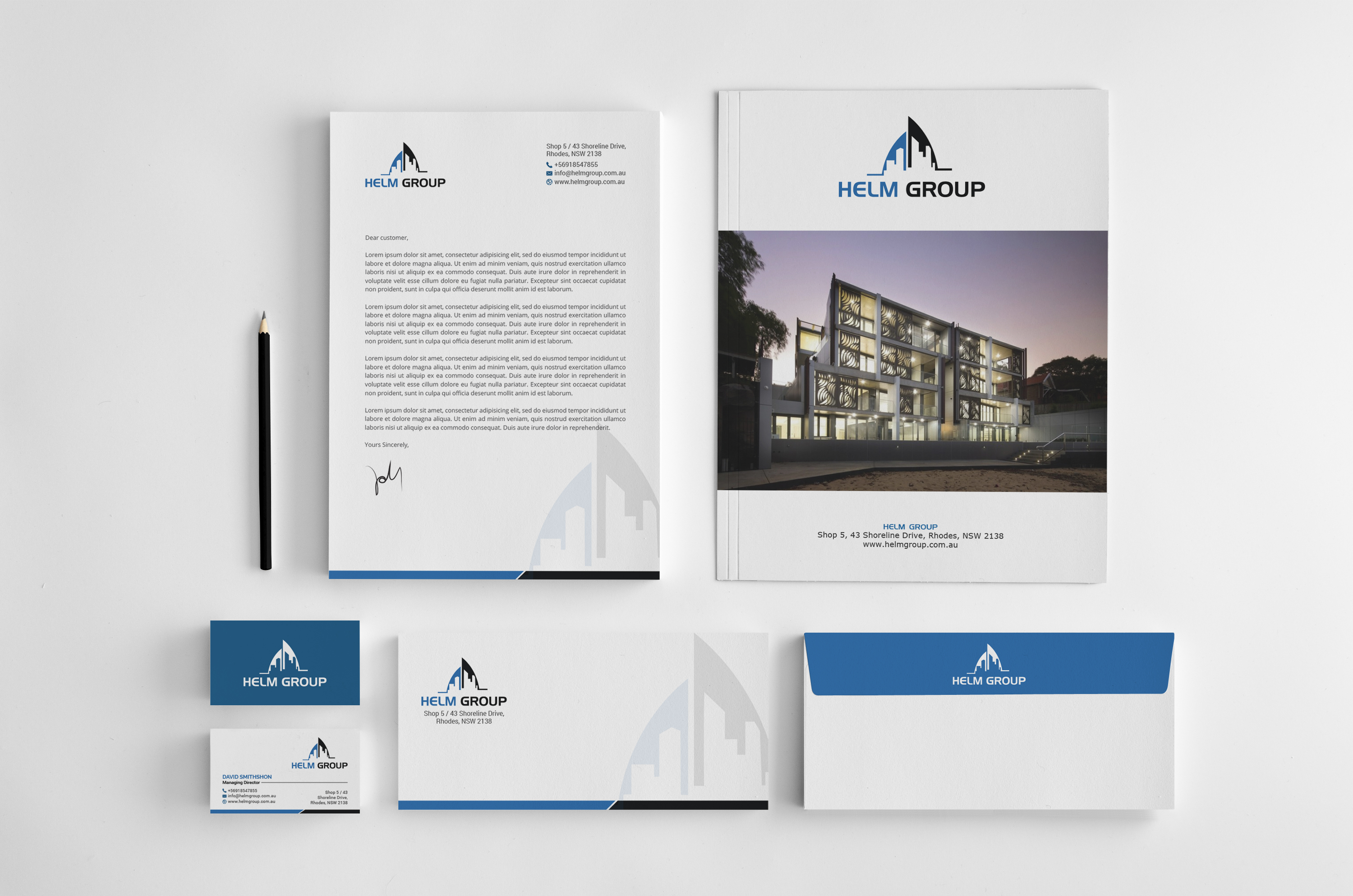 Design de Papeterie par R.design pour Helm Group Pty Ltd | Design #28149080